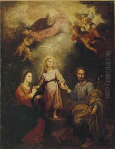 Les Deux Trinites by Bartolome Esteban Murillo