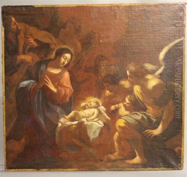Portrait Of Madonna And Child Surrounded By Angels - view 1