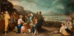 Multiplicacion De Los Panes Y Los Peces by Bartolome Esteban Murillo