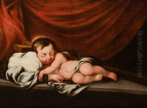 Jesus Dormido Sobre La Cruz by Bartolome Esteban Murillo