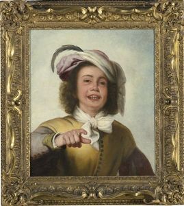 A Young Boy In A Buff Doublet With White Cravat by Bartolome Esteban Murillo