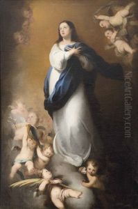 Inmaculada Concepcion Nina by Bartolome Esteban Murillo