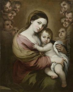 Madonna Mit Kind, Umgeben Von Cherubinen