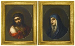 Ecce Homo Et Mater Dolorosa (pair) by Bartolome Esteban Murillo