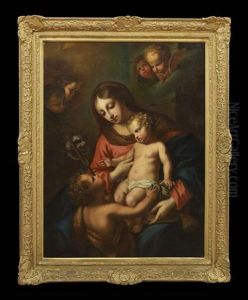 Virgin With Christ And John The Baptist by Bartolome Esteban Murillo