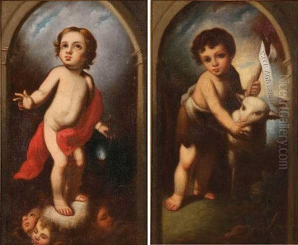 The Infant John The Baptist And The Infant Christ (pair) - view 1
