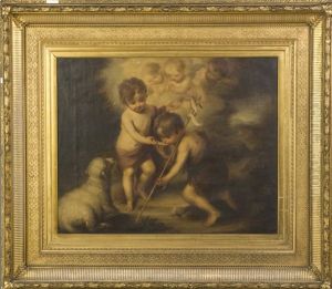 Children W/ Sheep by Bartolome Esteban Murillo