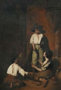 Kartenspielende Kinder by Bartolome Esteban Murillo