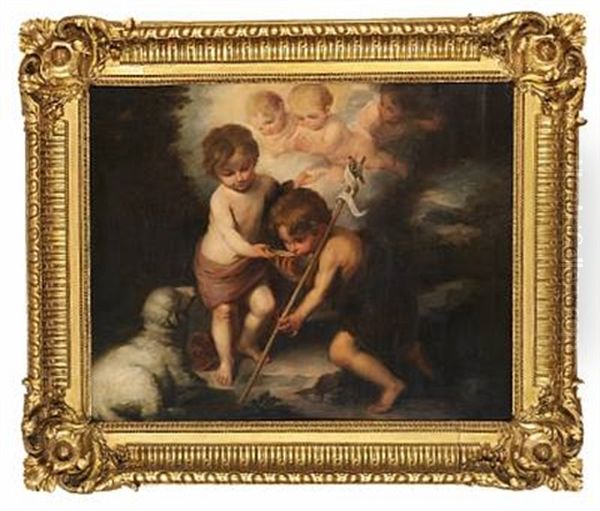 Jesus And John The Baptist With A Shell - view 1
