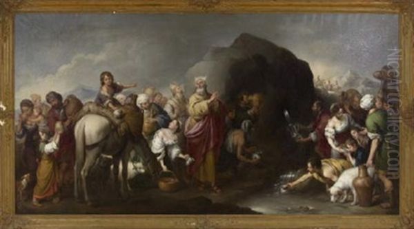 Moses Drawing Water From The Rock - view 1