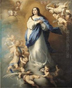 The Immaculate Conception (collab. W/studio Of Murillo) by Bartolome Esteban Murillo
