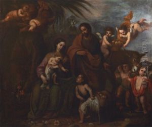 Repos Pendant La Fuite En Egypte by Bartolome Esteban Murillo