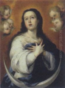 Virgin In Glory by Bartolome Esteban Murillo