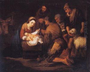 La Adoracion De Los Pastores by Bartolome Esteban Murillo