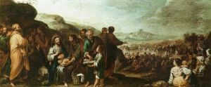 The Feeding Of The Five Thousand by Bartolome Esteban Murillo