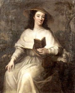 St Genevieve With Her Flock In A Landscape by Bartolome Esteban Murillo