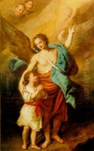 Tobias And The Angel by Bartolome Esteban Murillo