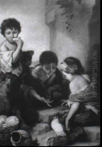Beggar Boys Playing Dice by Bartolome Esteban Murillo