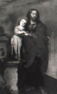 St. Joseph With The Infant Christ by Bartolome Esteban Murillo