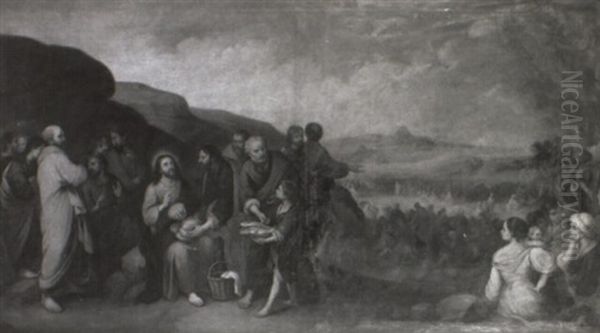 Christ And His Disciples Feeding The Masses - view 1