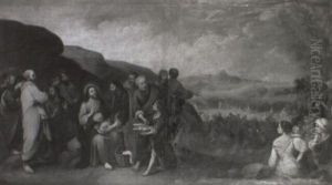 Christ And His Disciples Feeding The Masses