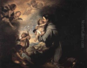 The Vision Of St. Anthony Of Padua by Bartolome Esteban Murillo