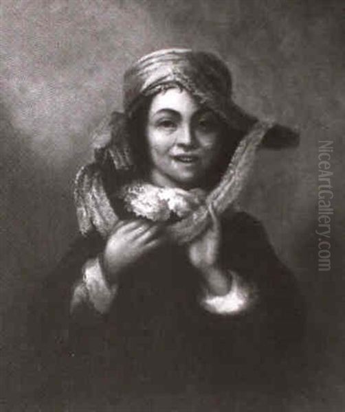 Portrait Of A Youth Wearing A Fancy Hat - view 1