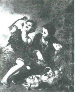 Two Young Boys Eating Cakes by Bartolome Esteban Murillo