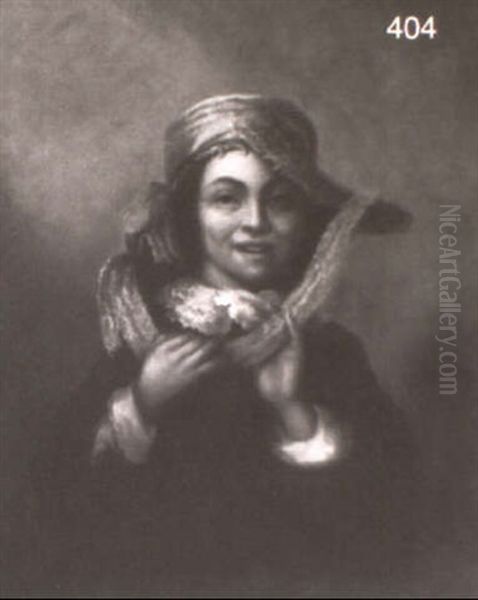 Portrait Of A Youth Wearing A Fancy Hat - view 1