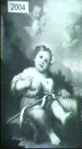 Christ Child With Lamb by Bartolome Esteban Murillo