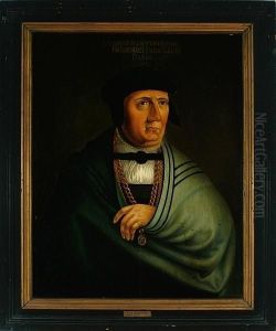 A Portrait Of King Frederik I Of Denmark by Jacob Binck
