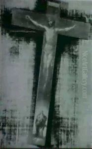 Oratorio Con Un Cristo Y Una Assuncion (crucifix Peint) by Bartolome Esteban Murillo