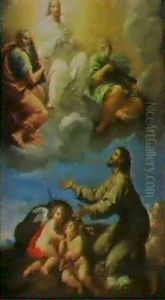 The Vision Of Saint Vincent Of Ferrara by Bartolome Esteban Murillo