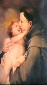 Der Hl. Antonius Von Padua Mitdem Jesuskind