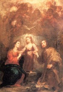 Las Dos Trinidades by Bartolome Esteban Murillo