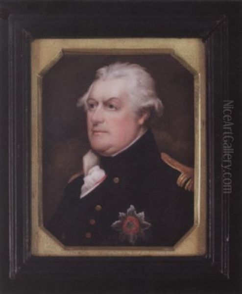 An Important Portrait Of Adam Duncan, Admiral Duncan Of Camperdown, Wearing Naval Uniform, Blue Coat With Gold Epaulettes, Breast Star Of The Order Of The Garter, Red Ribbon, White Cravat - view 1