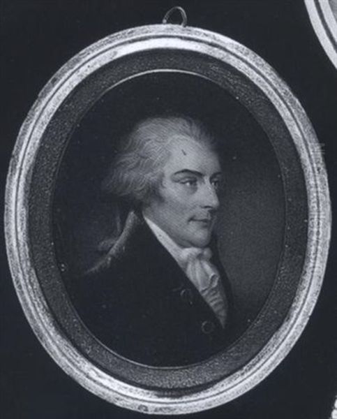 Sir John Frederick, Bt., Wearing Blue Coat With Brass Buttons And White Frilled Shirt, His Hair Worn En Queue - view 1