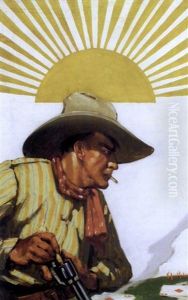 Cowpoke Loading Gun As Duplicate Ace Of Diamonds Is Revealed by Henry Cruse Murphy