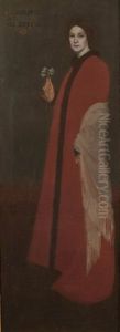 Portrait Of The Artist's Wife, Caroline by Hermann Dudley Murphy