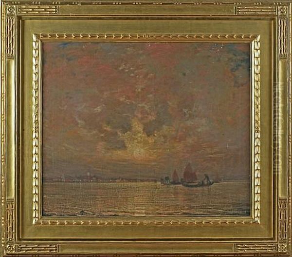 Moonrise On The Lagoon, Venice - view 1