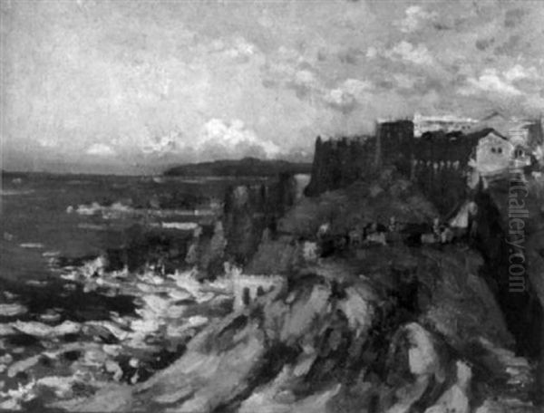 Italian Sketch, A Coastal View - view 1
