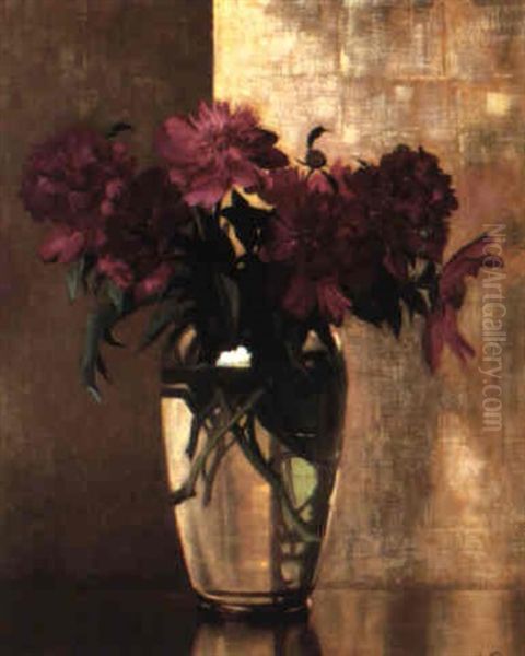 Crimson Peonies - view 1