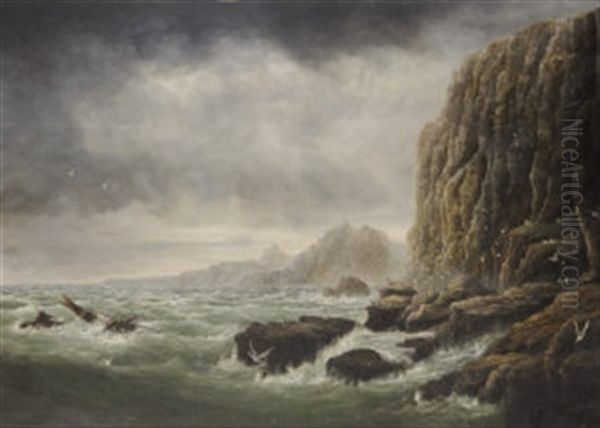 Breezy Morning-lion Rock, Cornwall - view 1