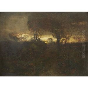 Dusk Tonalist Landscape by John Francis Murphy