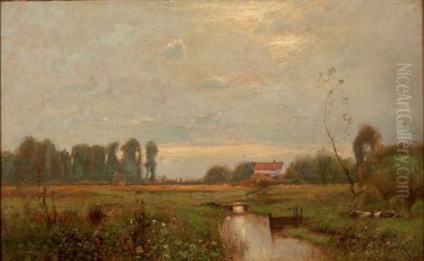 Country Landscape With Cottage - view 1