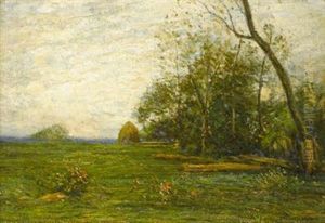 Landscape With Haystack