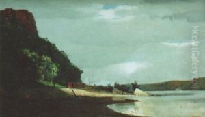 Mississippi Riverscape With Steamboat by John Francis Murphy