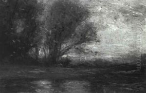 Sunset Autumn Landscape by John Francis Murphy