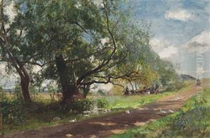 At Ringwood, Hampshire by Sir David Murray
