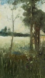 Trees In A Copse by Sir David Murray